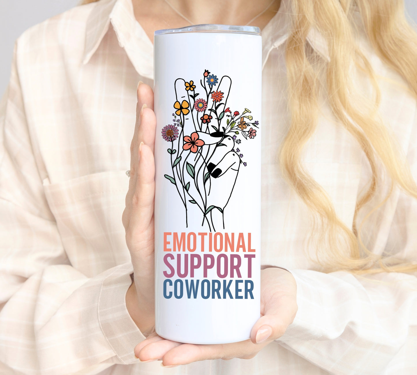 Emotional Support Coworker Tumbler