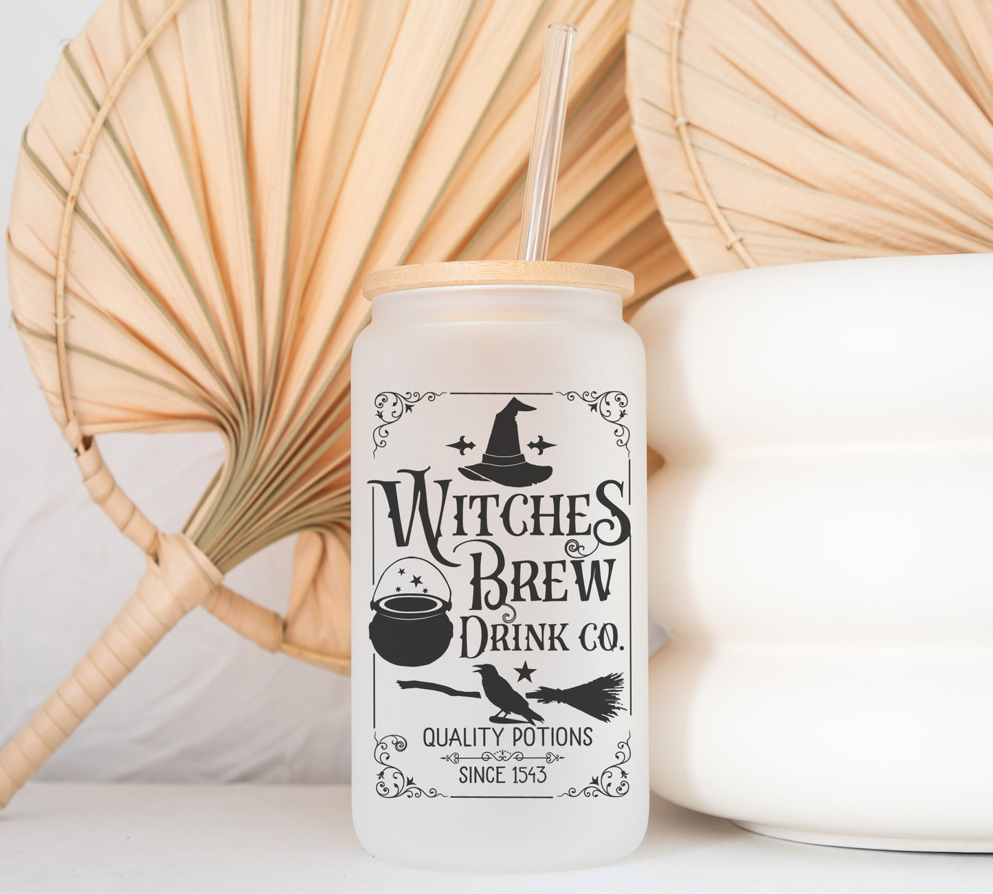 Witches Brew Frosted Glass