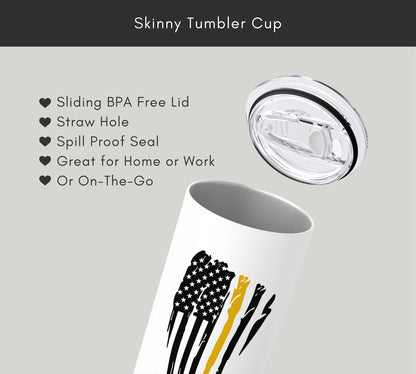 Thin Gold Line 911 Dispatcher Tumbler