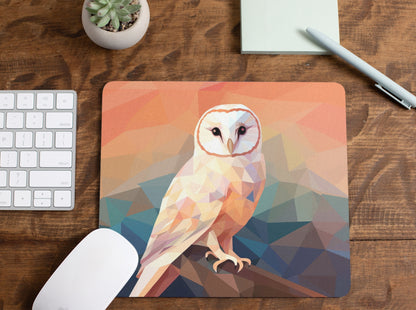 Abstract Owl Mousepad