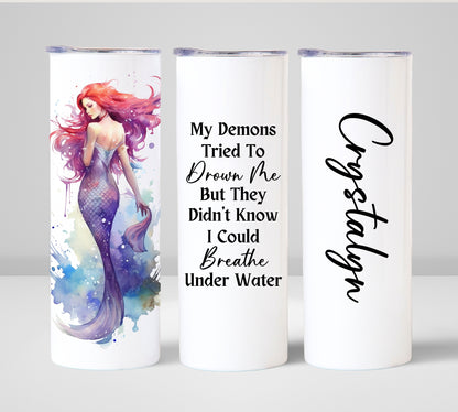 Dark Mermaid Lover Tumbler