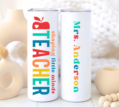 Shaping Little Minds Teacher Tumbler