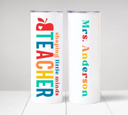 Shaping Little Minds Teacher Tumbler