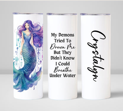 Dark Mermaid Lover Tumbler