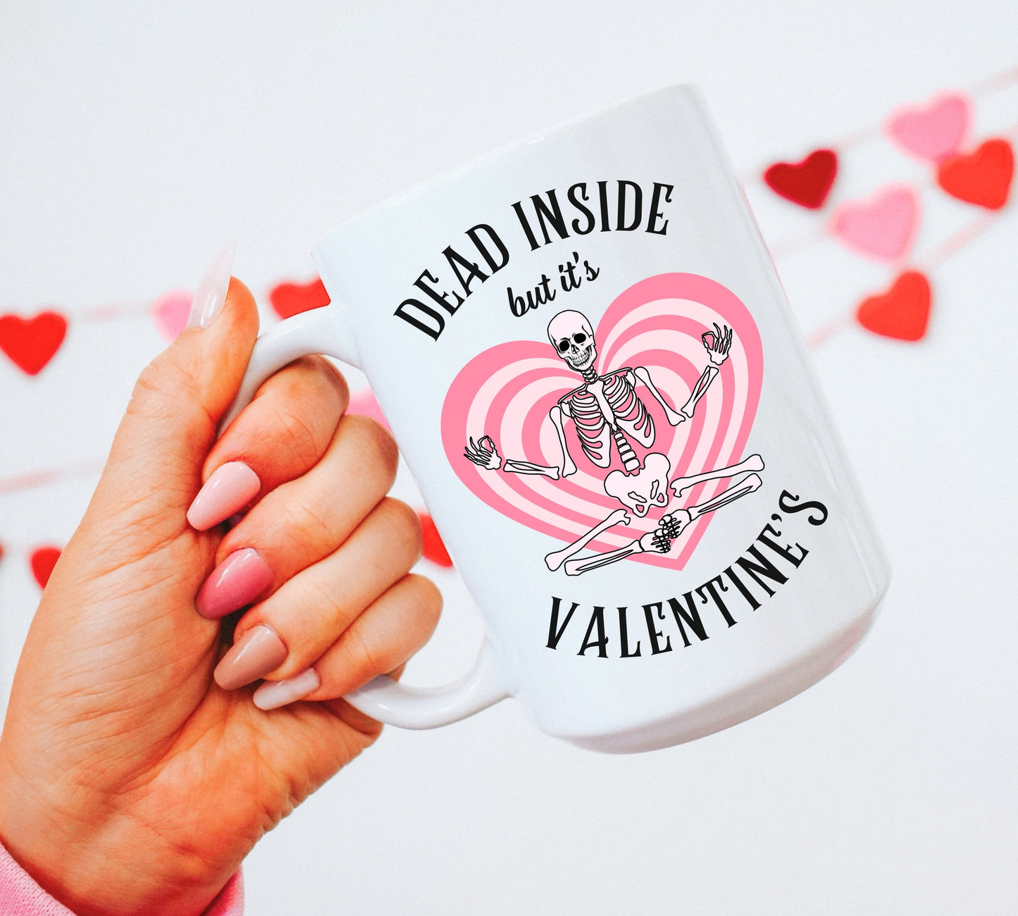 Valentine's Skeleton Coffee Mug