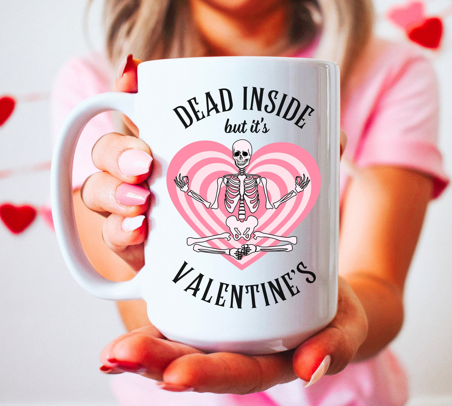 Valentine's Skeleton Coffee Mug