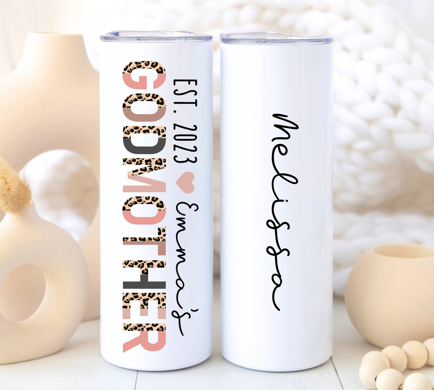 Godmother Proposal Cheetah Tumbler