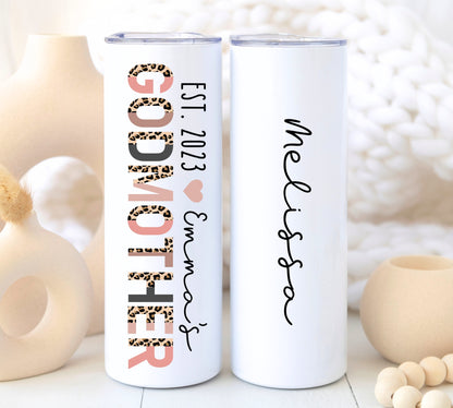 Godmother Proposal Cheetah Tumbler