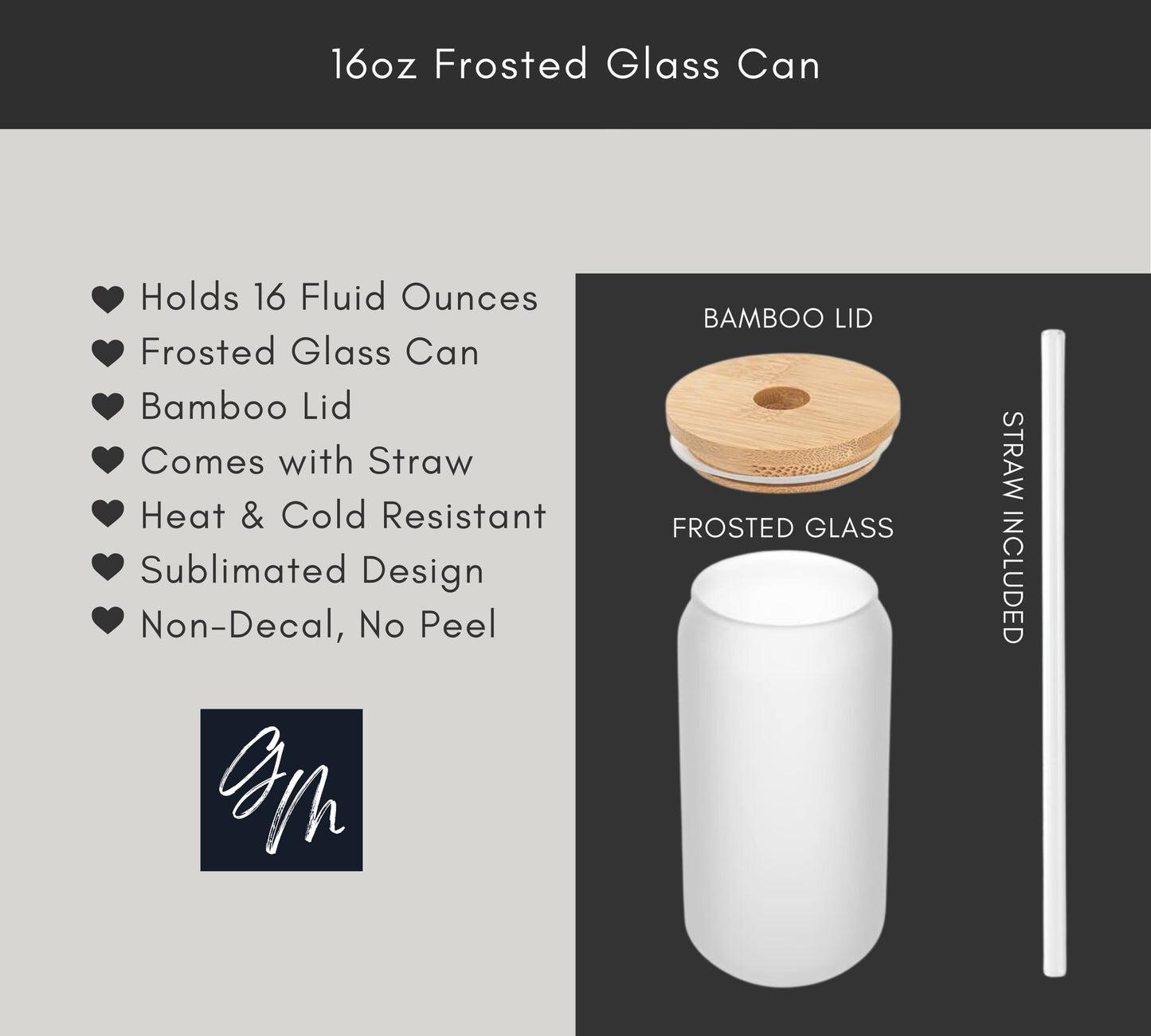 Perfectly Wicked Frosted Glass