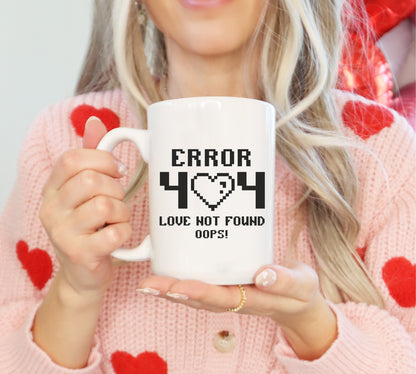 Error 404 Valentine Coffee Mug