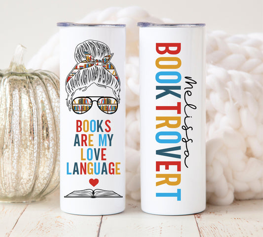 Booktrovert Book Lover Tumbler