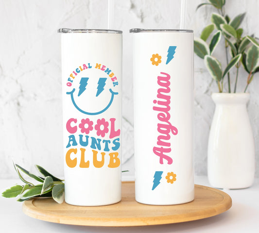 Retro Cool Aunts Club Tumbler