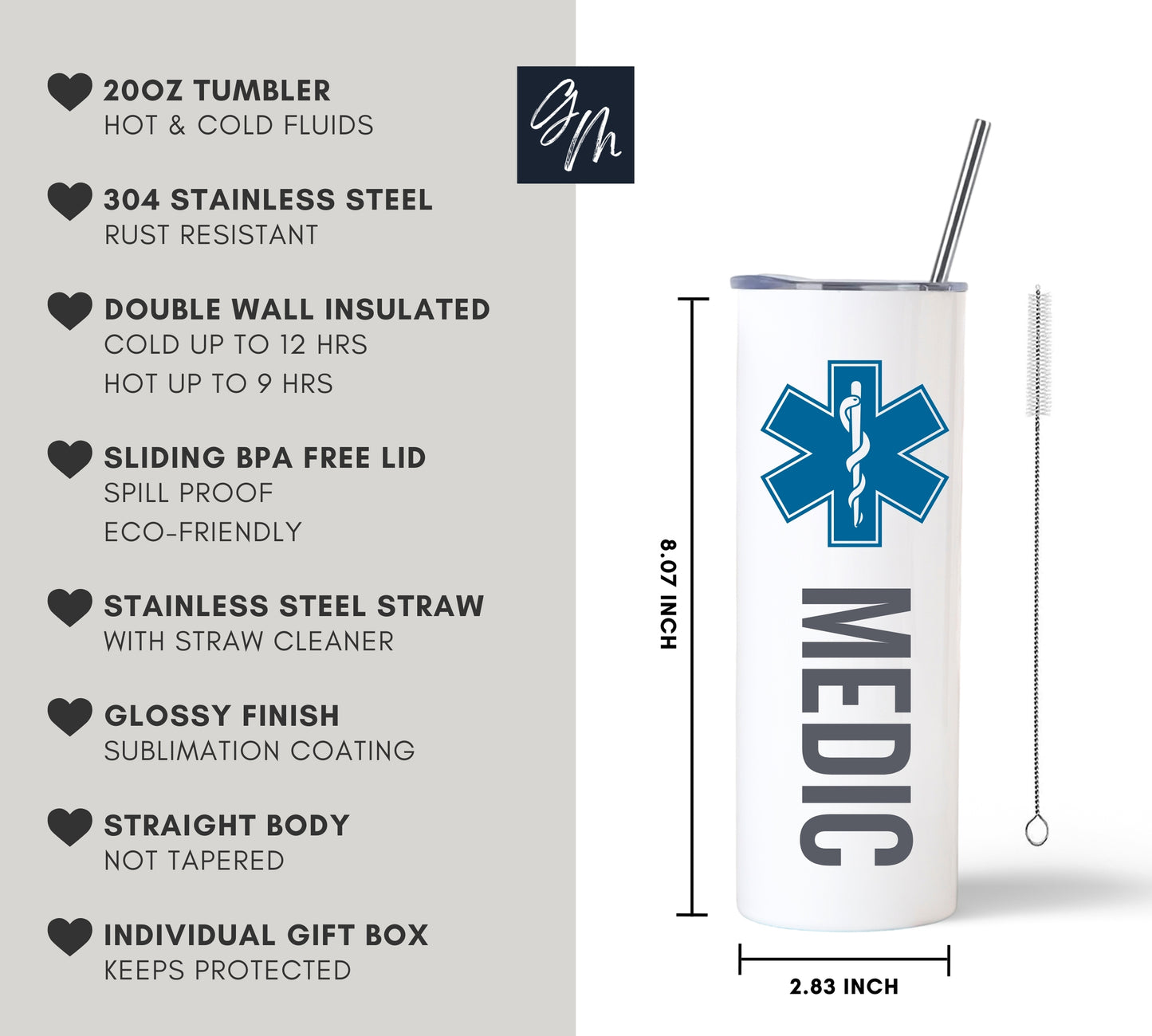 EMT Paramedic EMS Tumbler