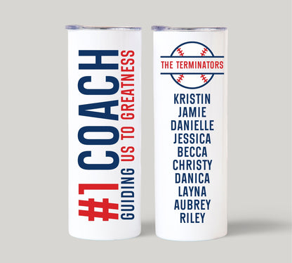 Baseball Softball Coach Tumbler