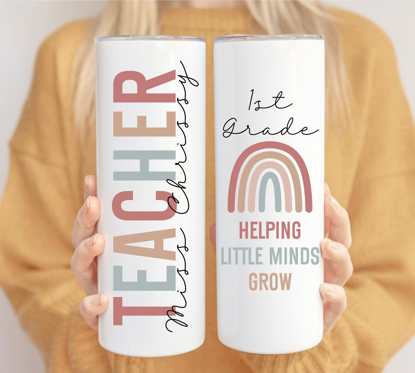 Helping Little Minds Grow Teacher Tumbler