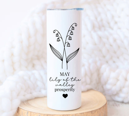 Personalized Birth Flower Tumbler