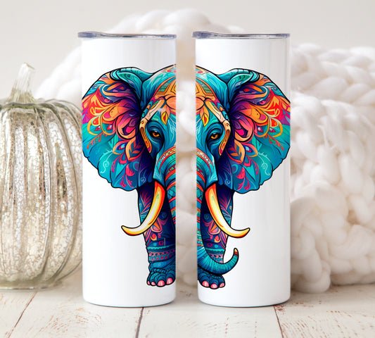 Colorful Zen Elephant Tumbler