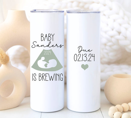 Baby is Brewing Pregnancy Tumbler