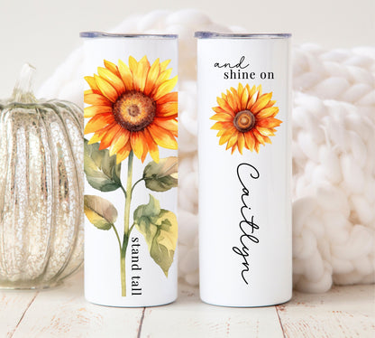 Stand Tall Sunflower Tumbler