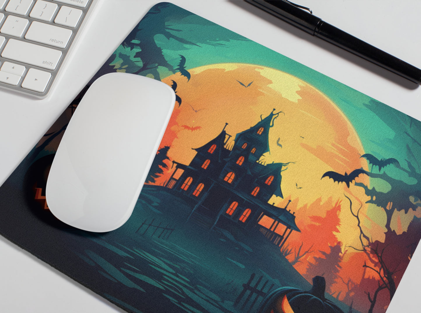 Halloween Castle Mousepad