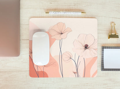 Pink Wildflowers Mousepad