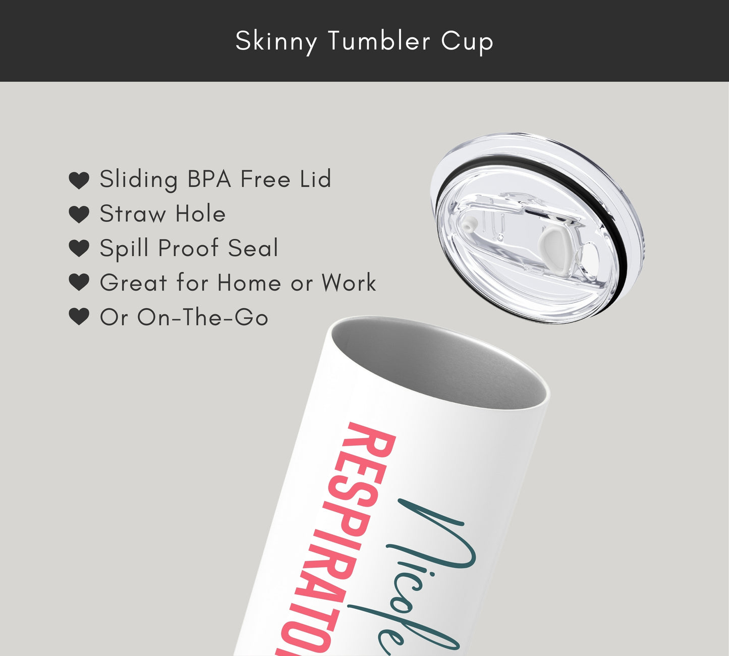 RRT Respiratory Therapist Tumbler