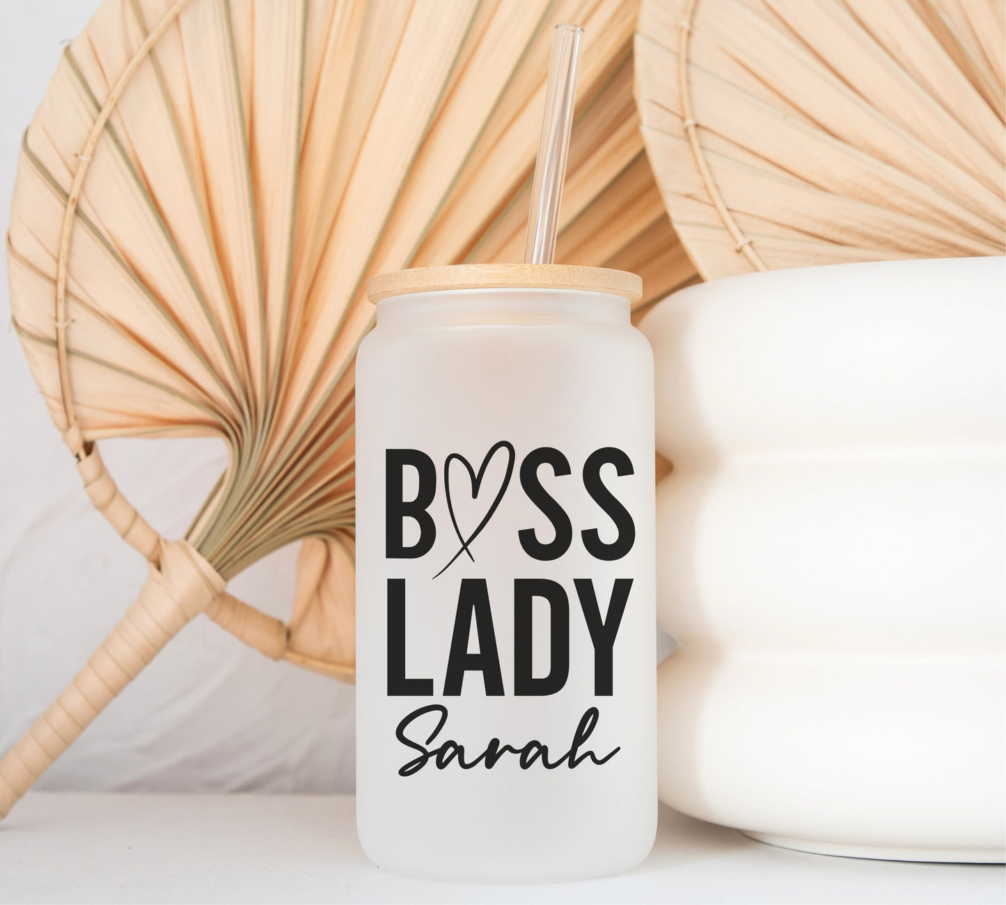 Boss Lady Frosted Glass