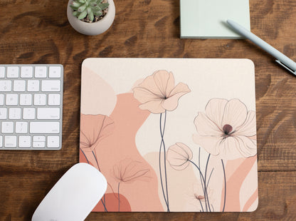 Pink Wildflowers Mousepad