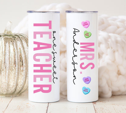 Valentine's Day Teacher Sweethearts Tumbler