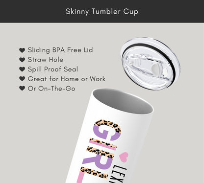 Girl Mom Skinny Tumbler