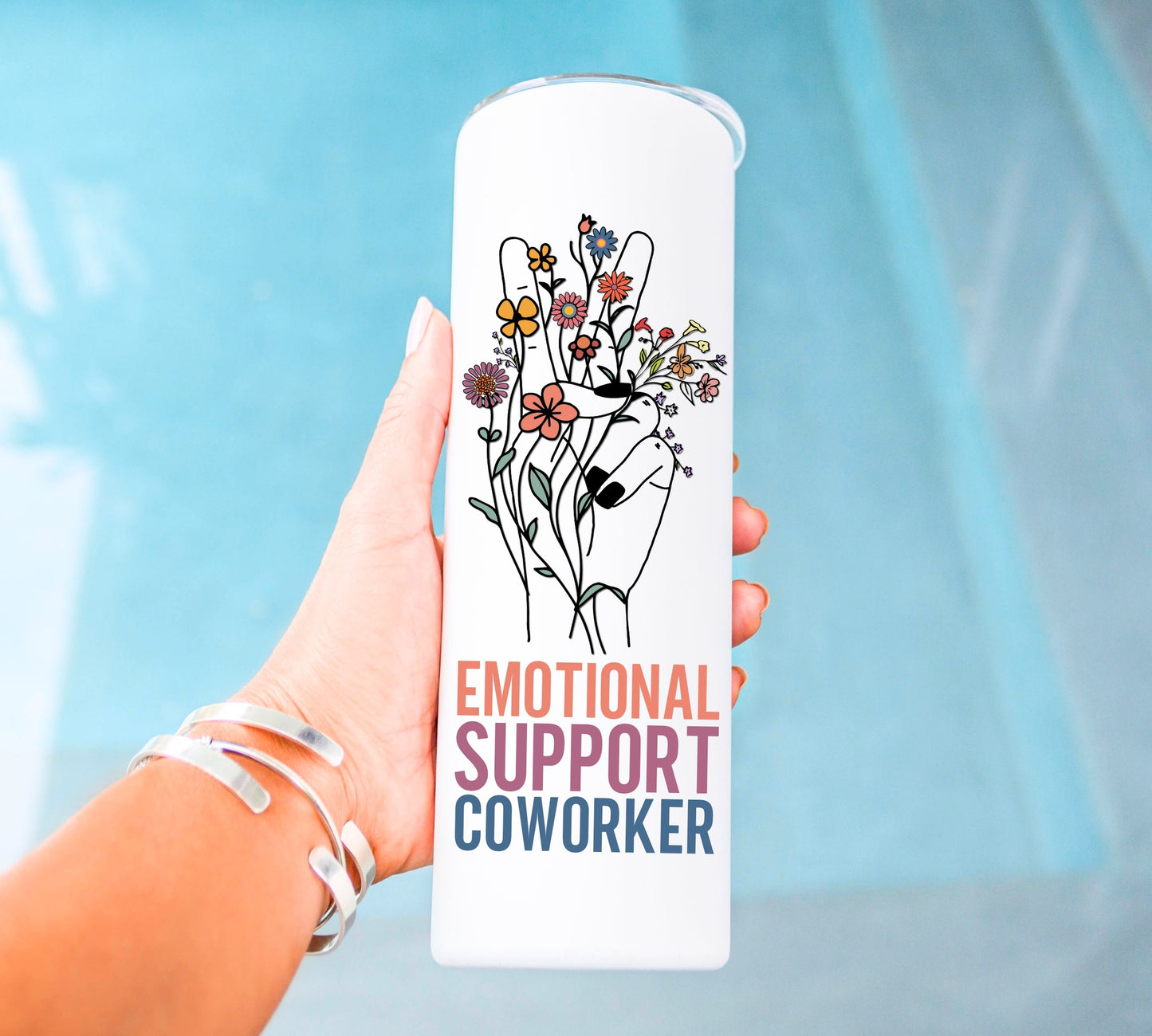 Emotional Support Coworker Tumbler