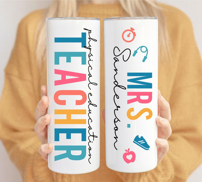 PE Teacher Physical Education Tumbler