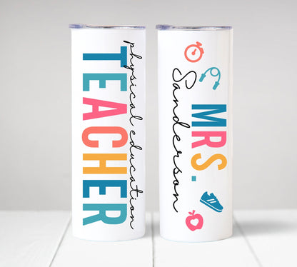 PE Teacher Physical Education Tumbler