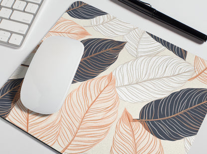 Aesthetic Leaf Art Mousepad