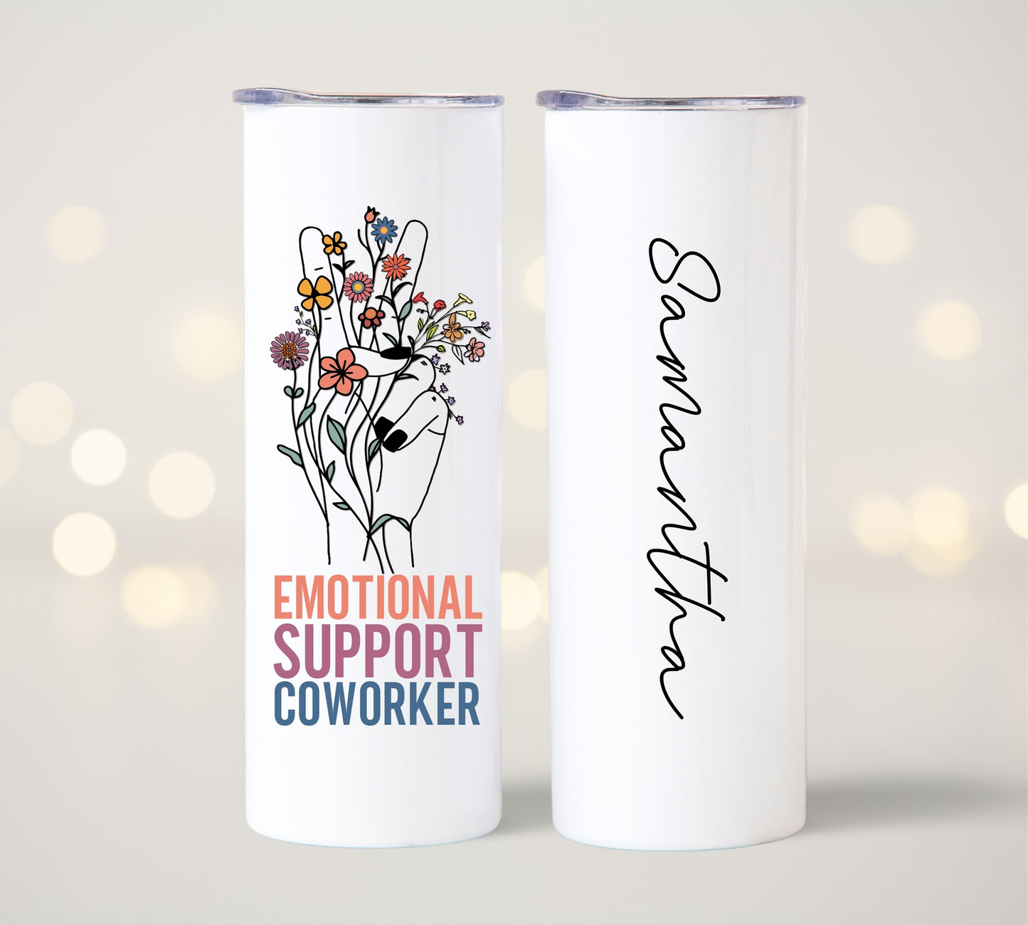 Emotional Support Coworker Tumbler