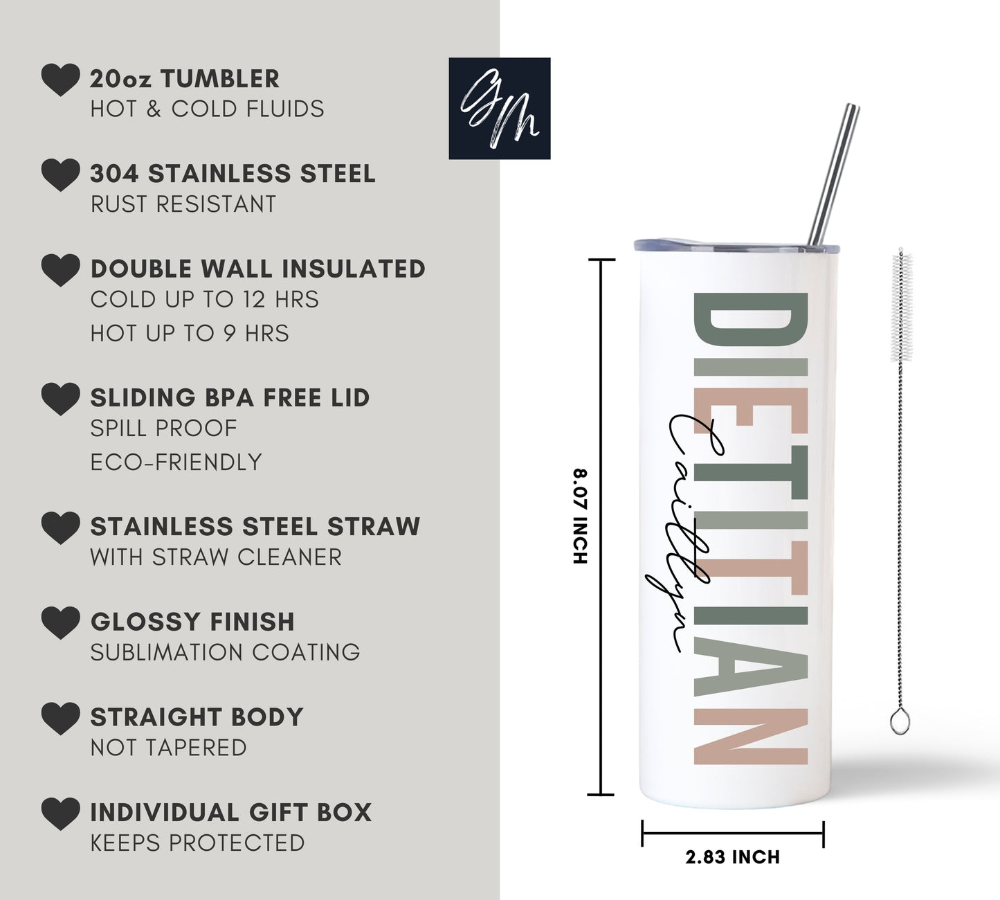 Dietitian Skinny Tumbler