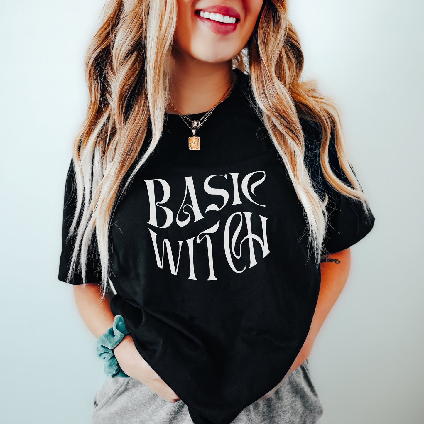 Basic Witch Black Comfort Colors T-Shirt