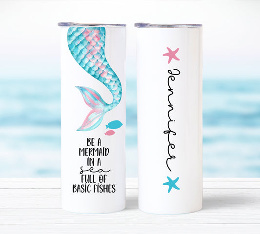 Mermaid Tail Skinny Tumbler